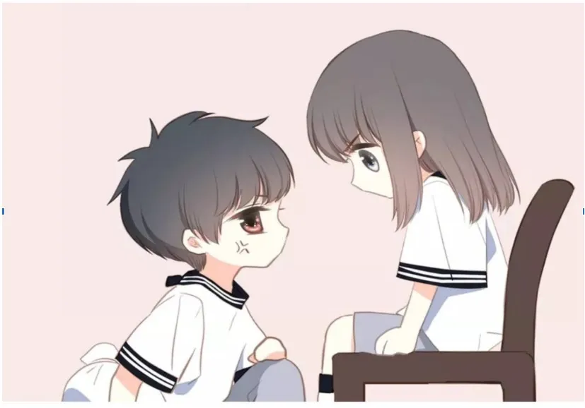 Ảnh chibi đôi đầy ngọt ngào, lãng mạn cho các cặp đôi yêu nhau