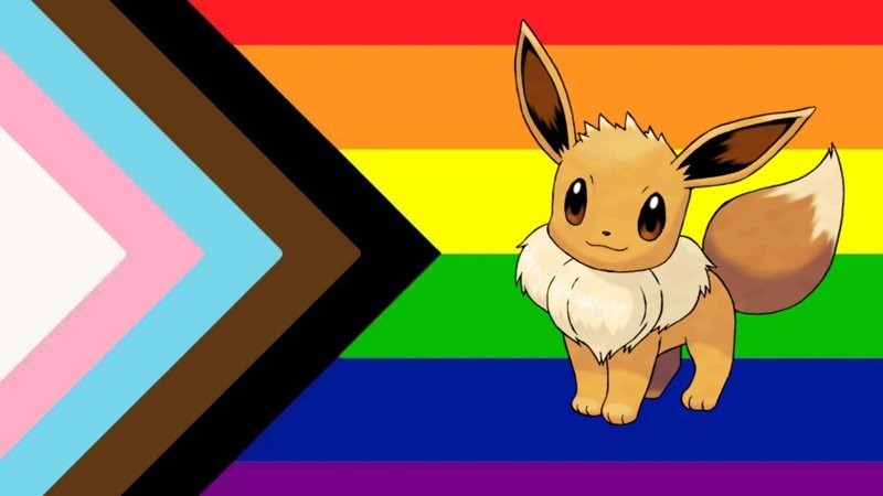 Eevee với cái liếc mắt tinh nghịch và hóm hỉnh