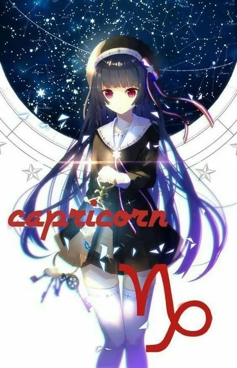 Hình tượng cung Ma Kết với phong cách anime tinh tế