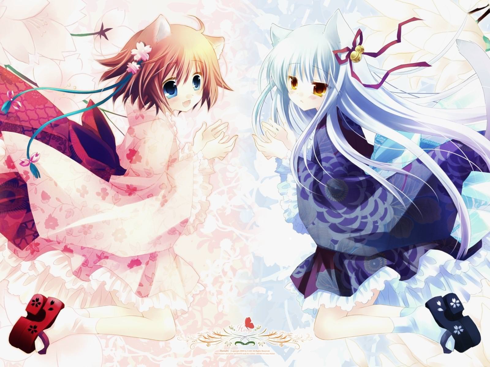 Hồ ly anime với đôi tai nhọn