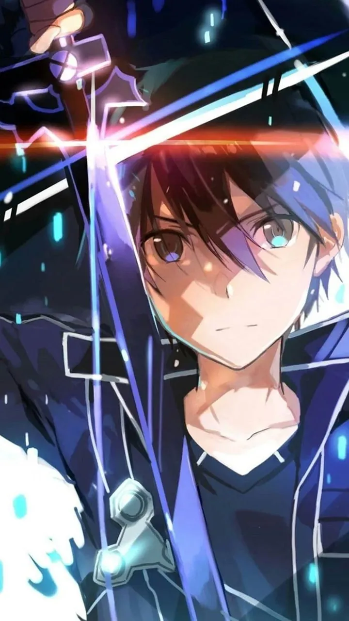 Kirito lạnh lùng nhìn vào kẻ thù, không cảm xúc
